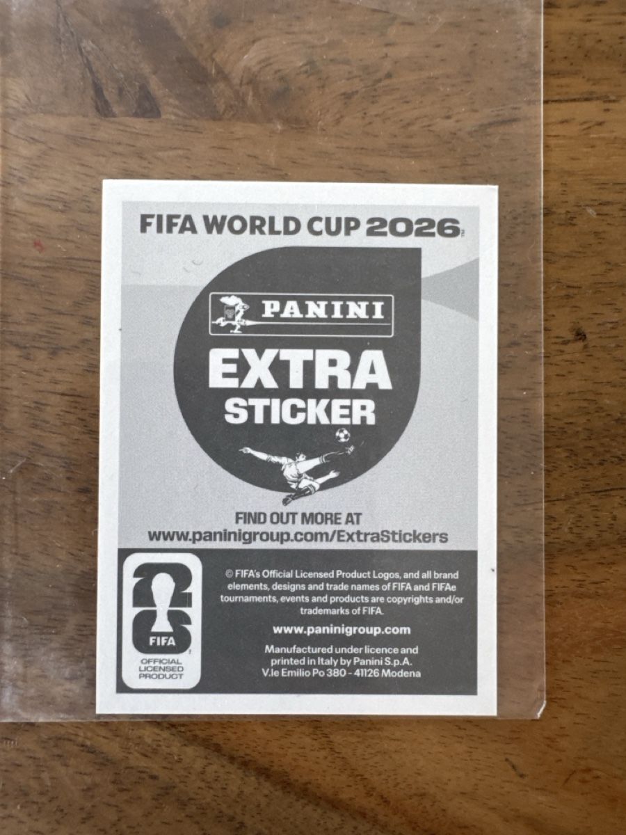 Panini Carte collezionabili: WM 2026 Panini - Extra Sticker - Alfonso Davies - Regular – Nuovo (secondo la descrizione) da Pfaffhausen venduto da topitopi 1