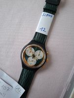 Rarität. SWATCH SCB 107 Rollerball 1991, CHRONO,  Lederband