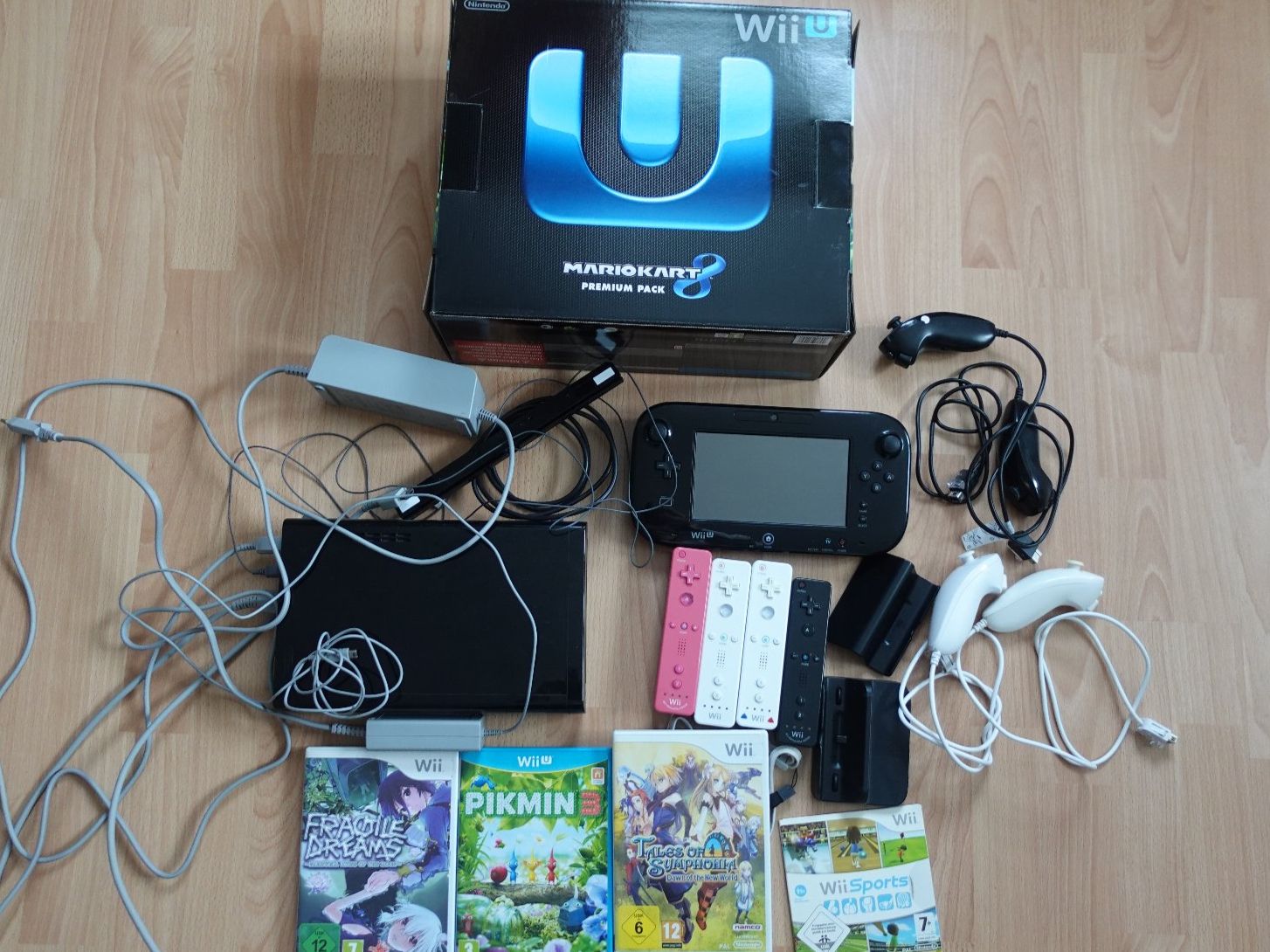 Nintendo Konsolen: Nintendo Wii U Game Konsole inkl. Spiele und Controller – Gebraucht aus Ettiswil von maimaiswiss