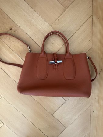 Longchamp Handtasche Roseau braun neuwertig