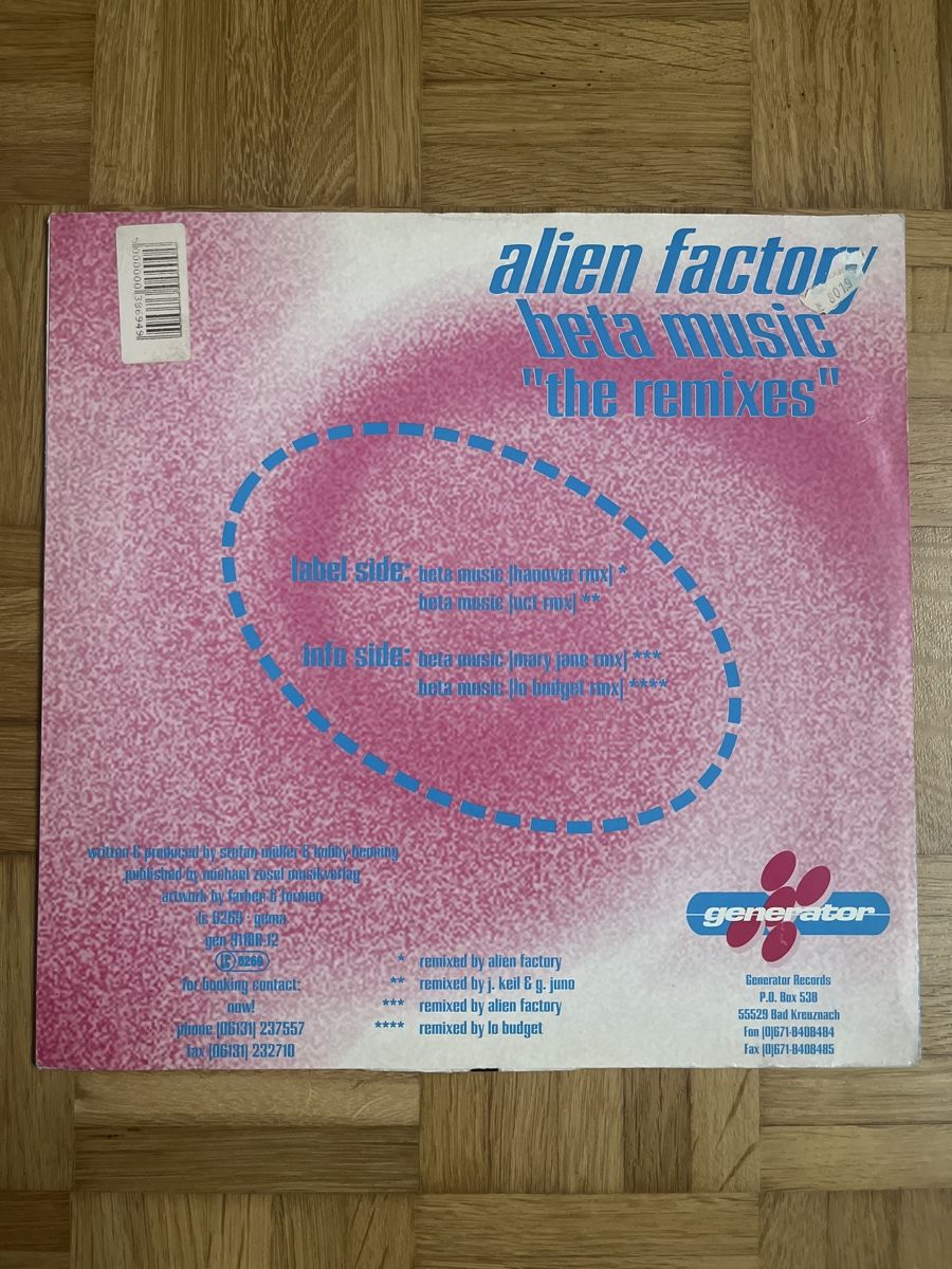 Dischi in vinile: Alien Factory Hard Trance Vinyl – Usato da Wangen b. Olten venduto da break72 1