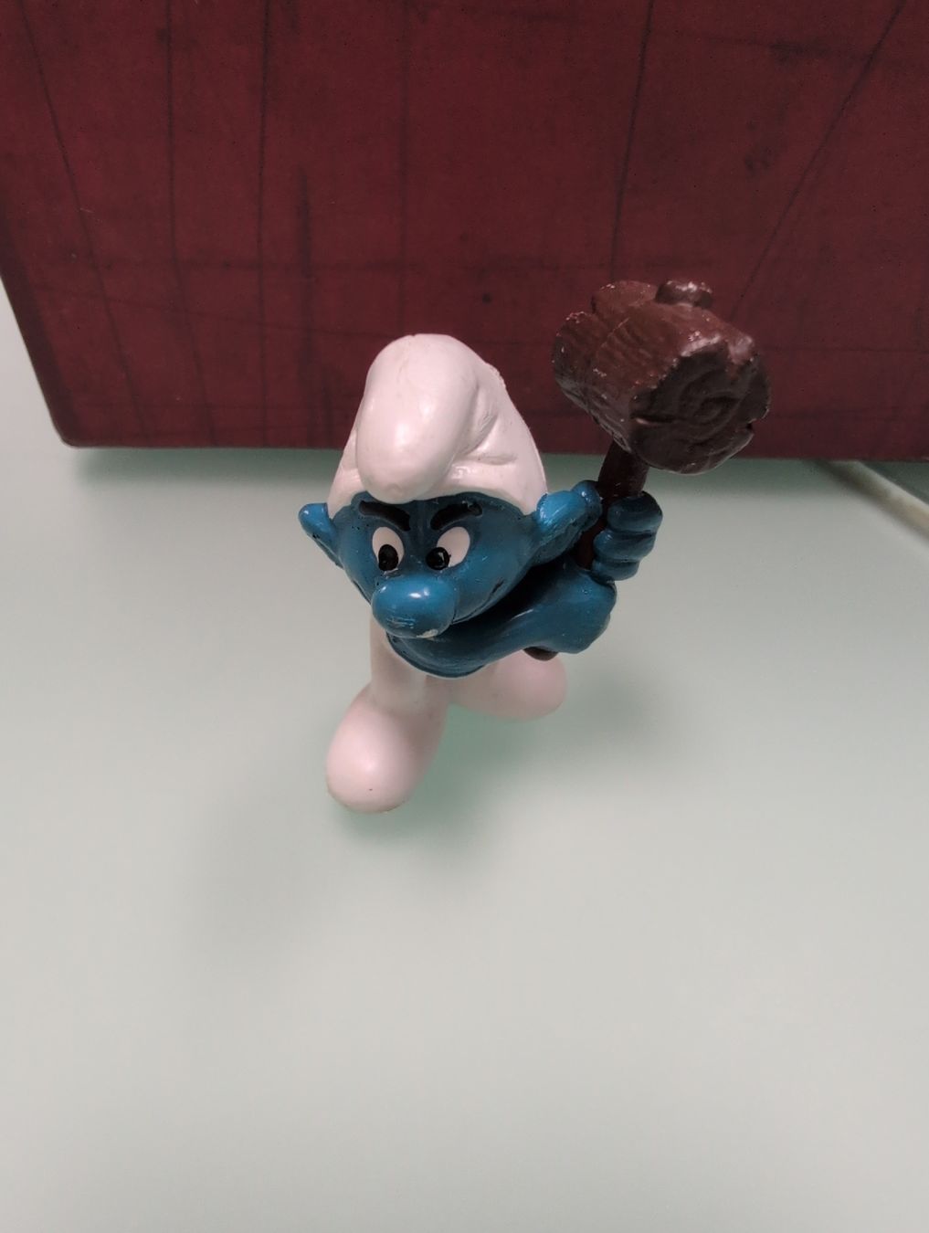 Figuren: Figurine Schtroumpf Costaud marteau – Gebraucht aus Lignières von Sulyvan