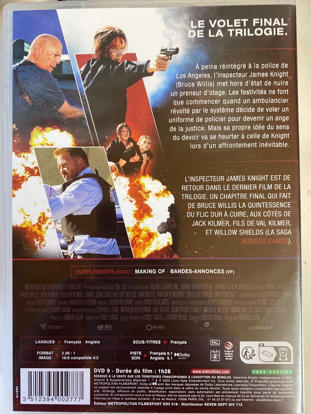 Tutti i DVDs: DVD Detective Knight Independence Bruce Willis – Usato da Le Brassus venduto da cinema13 1