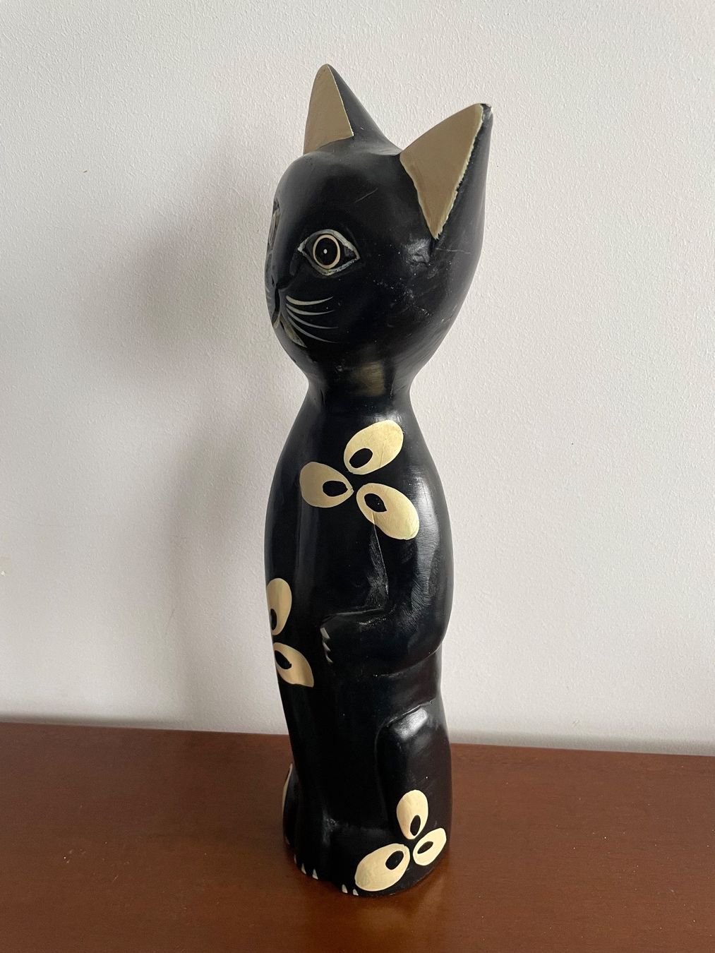 Statuette: Statuette Figurine Chat en Bois – Usato da Vallamand venduto da Bricbracbroc82 4