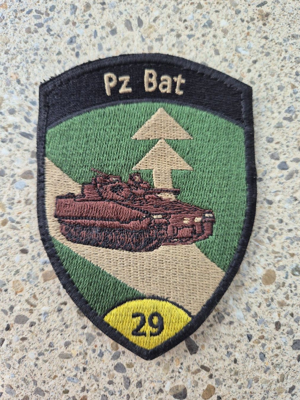Schweizer Armee Plaketten & Abzeichen: *** Badge Pz Bat 29 mit klett *** – Neu (gemäss Beschreibung) aus Riedholz von fr_sIruP