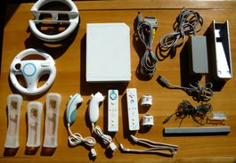 Set Console Nintendo Wii + nombreux accessoires + 6 jeux