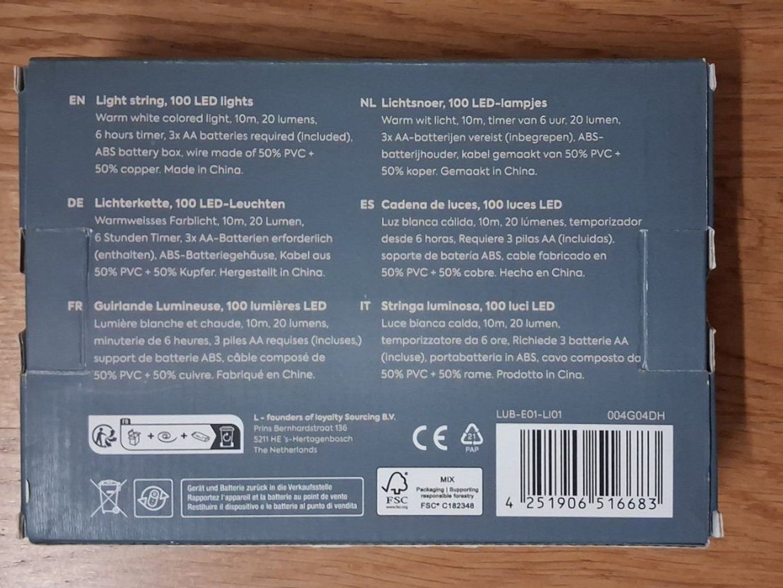 Coop Ghirlande e barre luminose: Lichterkette 100 LED weihnachten – Nuovo (secondo la descrizione) da Bern venduto da KavIndustries 1
