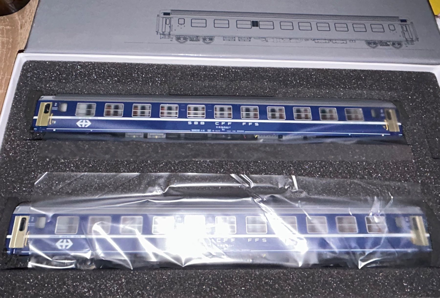 LS Models Modellini di ferrovie: LS Models 47 218 SBB UIC-X Bcm 2er Set Neu OVP – Nuovo e nell'imballaggio originale da Belp venduto da AEMA-Modellbau