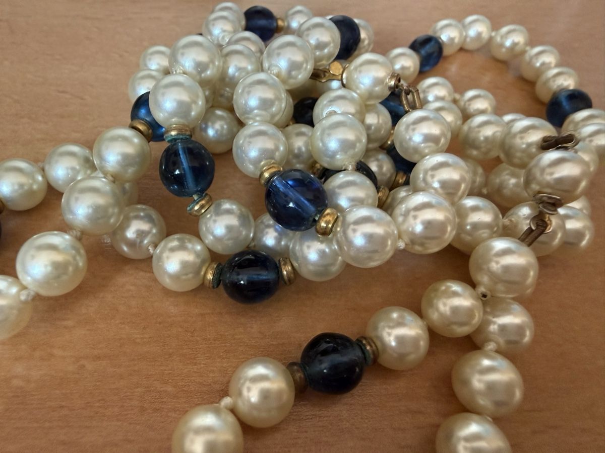 Catenine: Vintage Halskette und Armband Perlen – Usato da Lamone venduto da LaCantinaMagica 1
