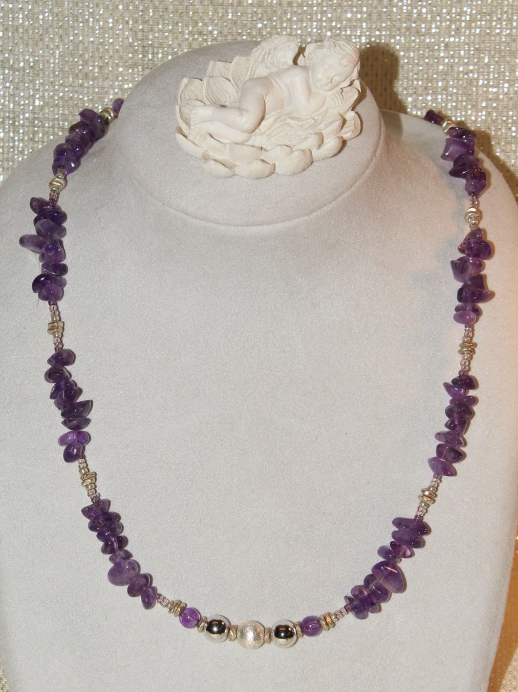 Catenine: Halbedelsteinkette Amethyst – Nuovo e nell'imballaggio originale da Kriens venduto da Wolly85