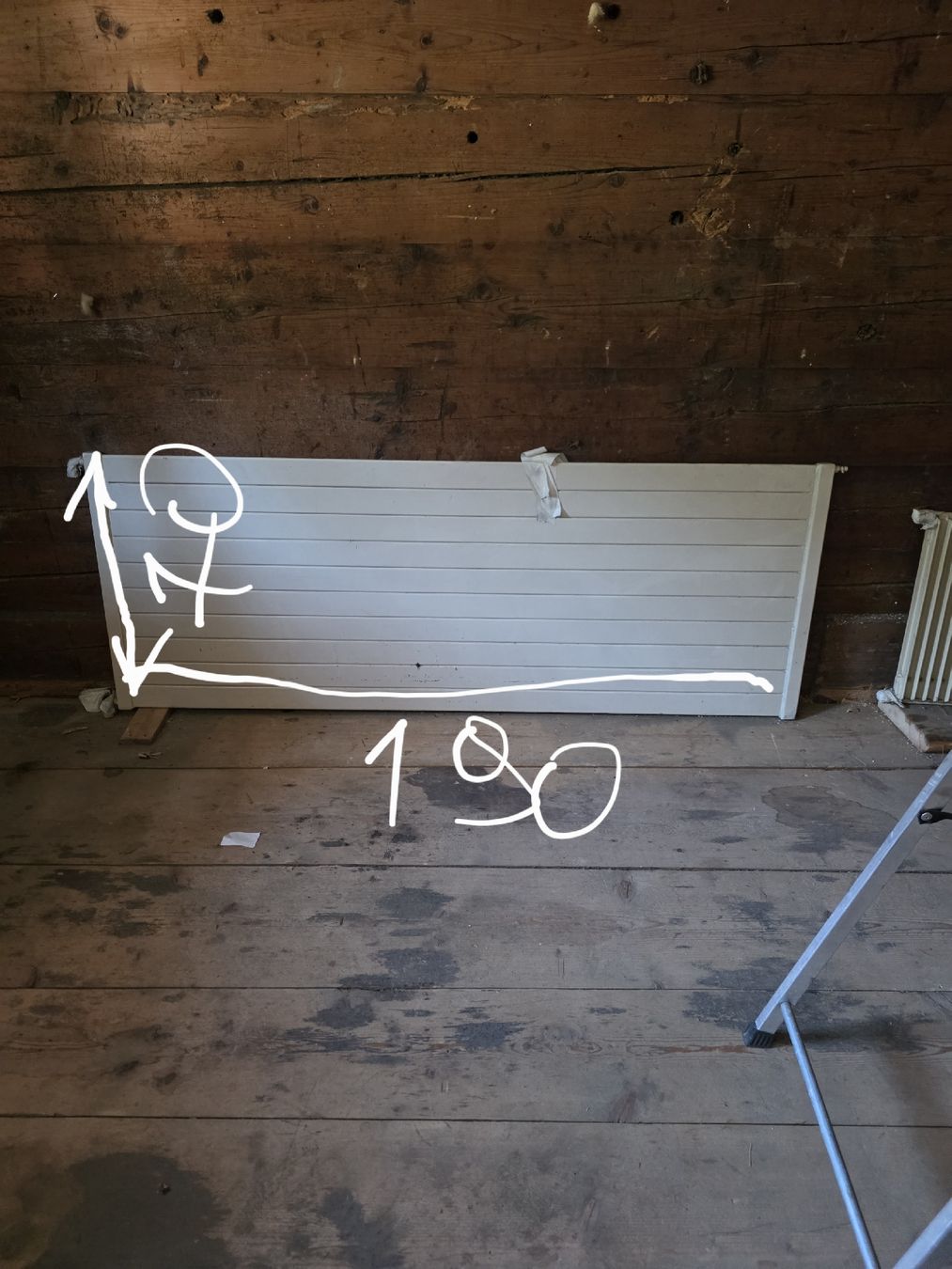 Heizgeräte: Radiator white 190x70 cm used – Gebraucht aus Zweisimmen von jun_9mrz 1