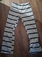 Gestreifte Hose Weiss Schwarz Grösse M guter Zustand