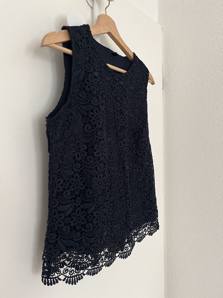 Top: Embroidery top, dark blue – Nuovo (secondo la descrizione) da Thalwil venduto da zen_hpz5 1