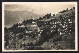 AK Gryon, Vue générale, 1930