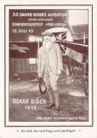 30 Jahre Oskar Biders Alpenflug Bern-Mailand, Sonderstempel
