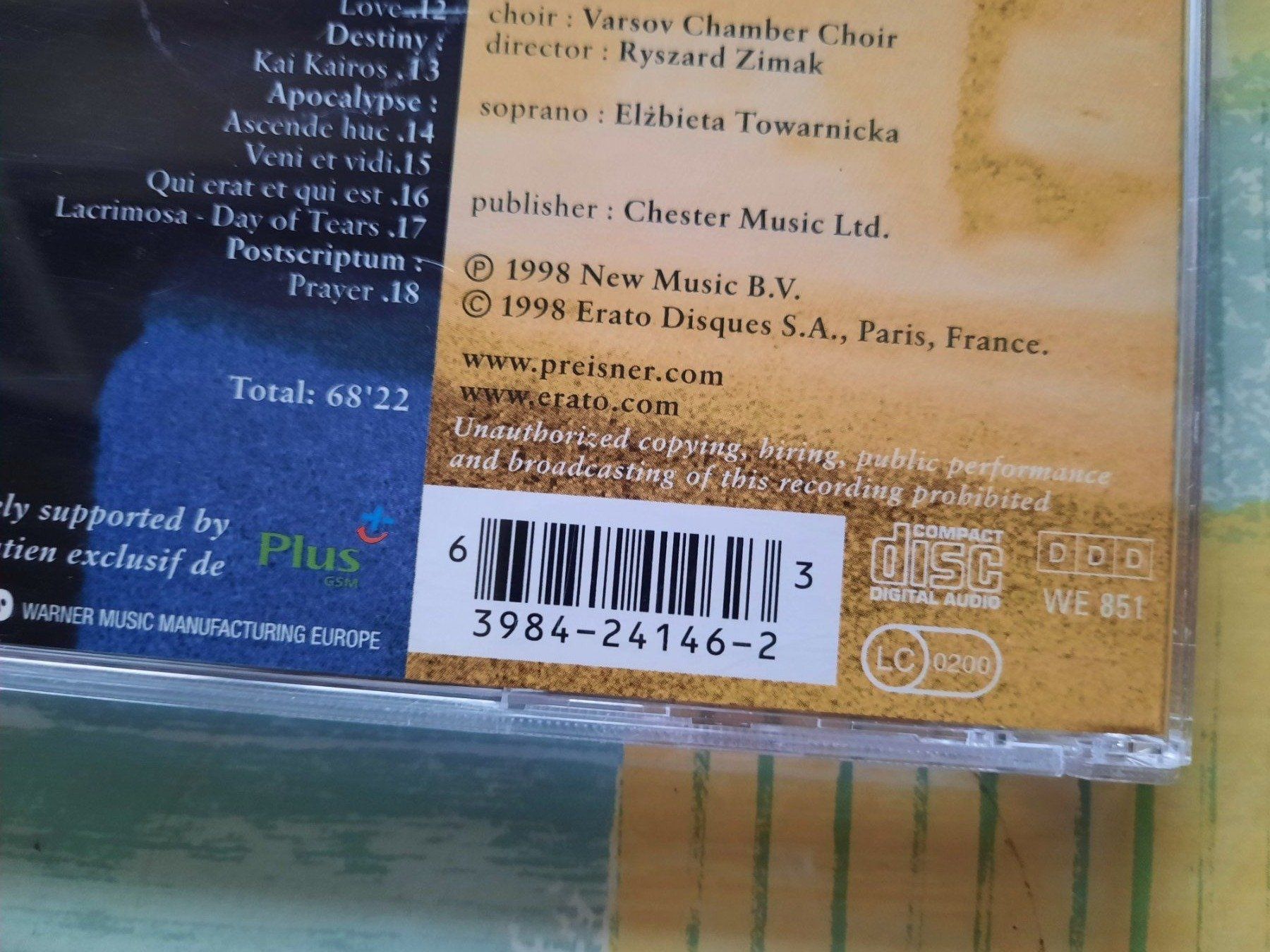 CDs: Cd Preisner - Requiem for my friend – Gebraucht aus Pully von bro_n52j 3