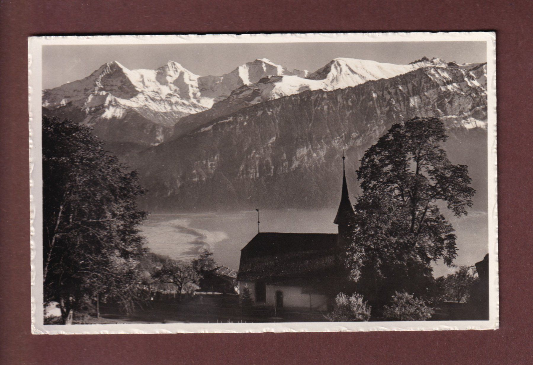 Ansichtskarten: BEATENBERG - Kirche - 1937 – Gebraucht aus Pully von nicecards-shop