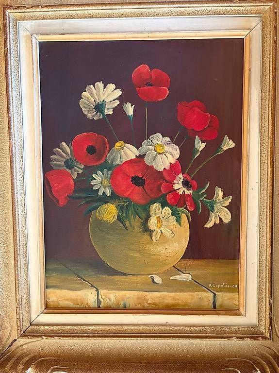 Dipinti: Tableau // Vase de fleurs // – Usato da Portalban venduto da Matteo-Fribourg