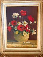 Tableau // Vase de fleurs //