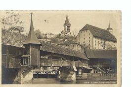Luzern Spreuerbrücke 1913