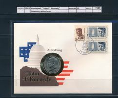 1983 USA, Numisbrief "John F. Kennedy"
