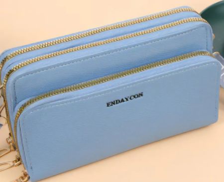 Damen-Umhängetasche/Geldbörse blau, Platz für Handy