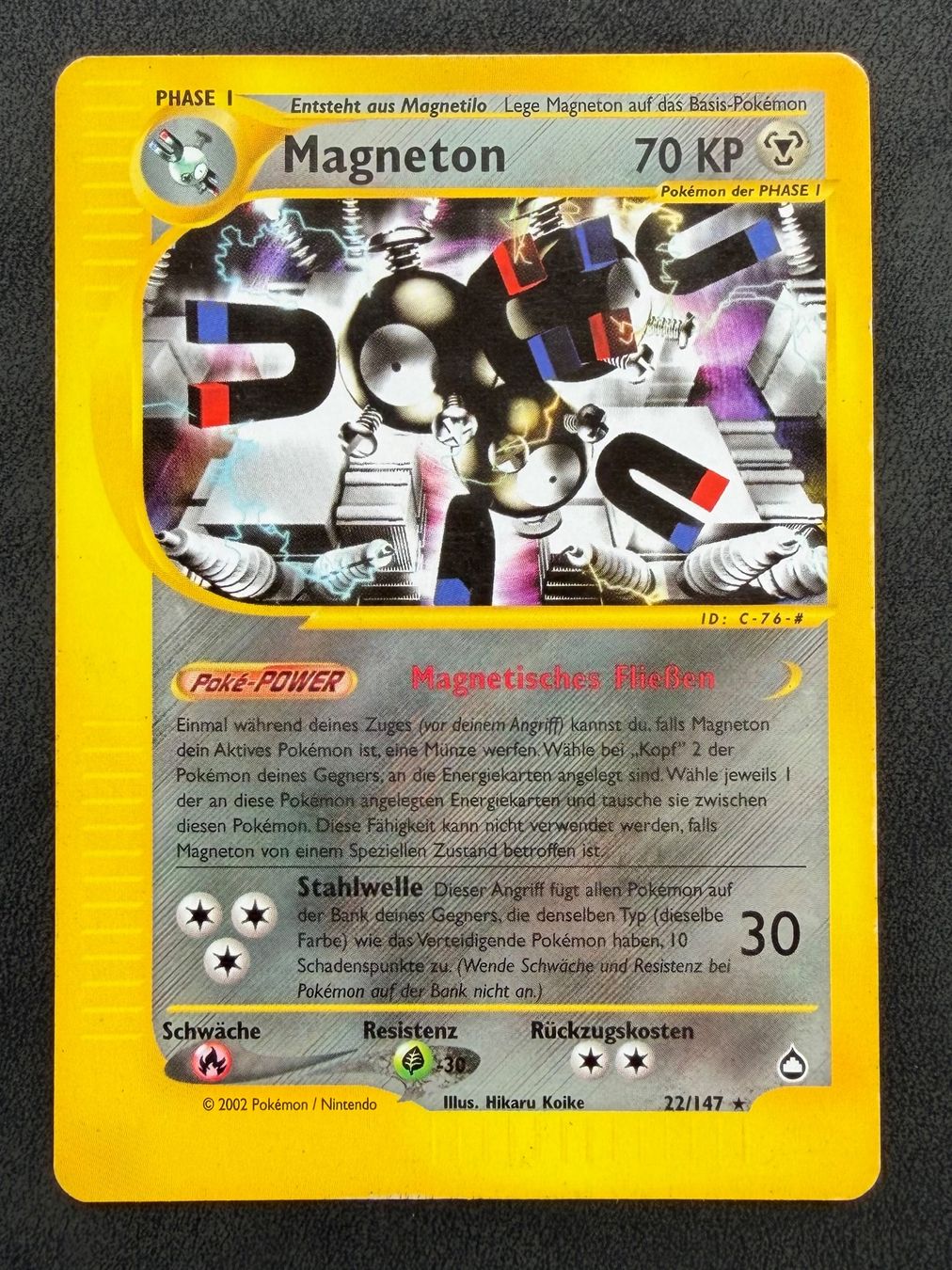 Pokémon Sammelbilder & Trading cards: Magneton 22/147 | Aquapolis | DE – Gebraucht aus Aarau von fgr15