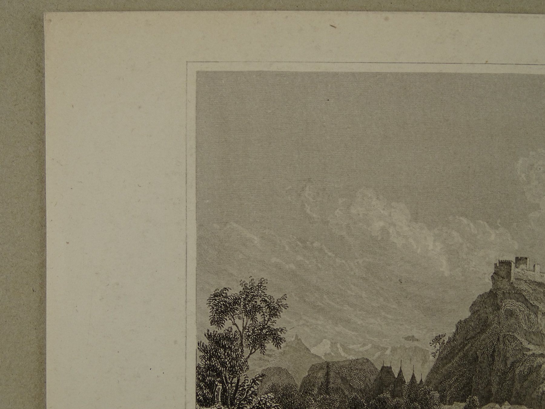 Incisioni: SION, SITTEN, STAHLSTICH 1836/1838 – Usato da Grüningen venduto da Kartensammler 3