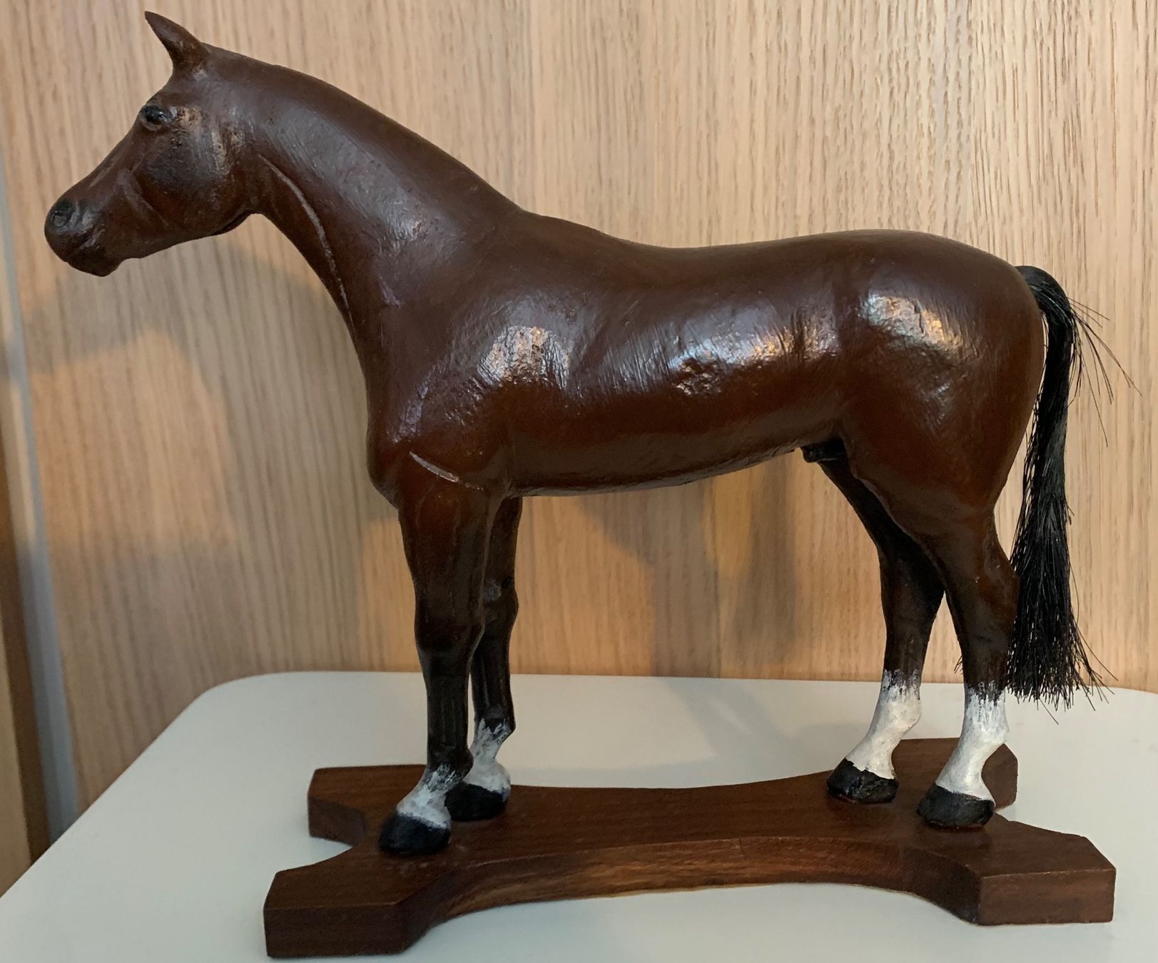 Figurines: Handgeschnitztes Holzpferd, ev. Brienzer Schnitzerei – D'occasion à Kloten par petrol5555
