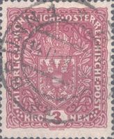 Kaiserreich Österreich 201 II A, 3 Kronen Wappenausgabe ge.