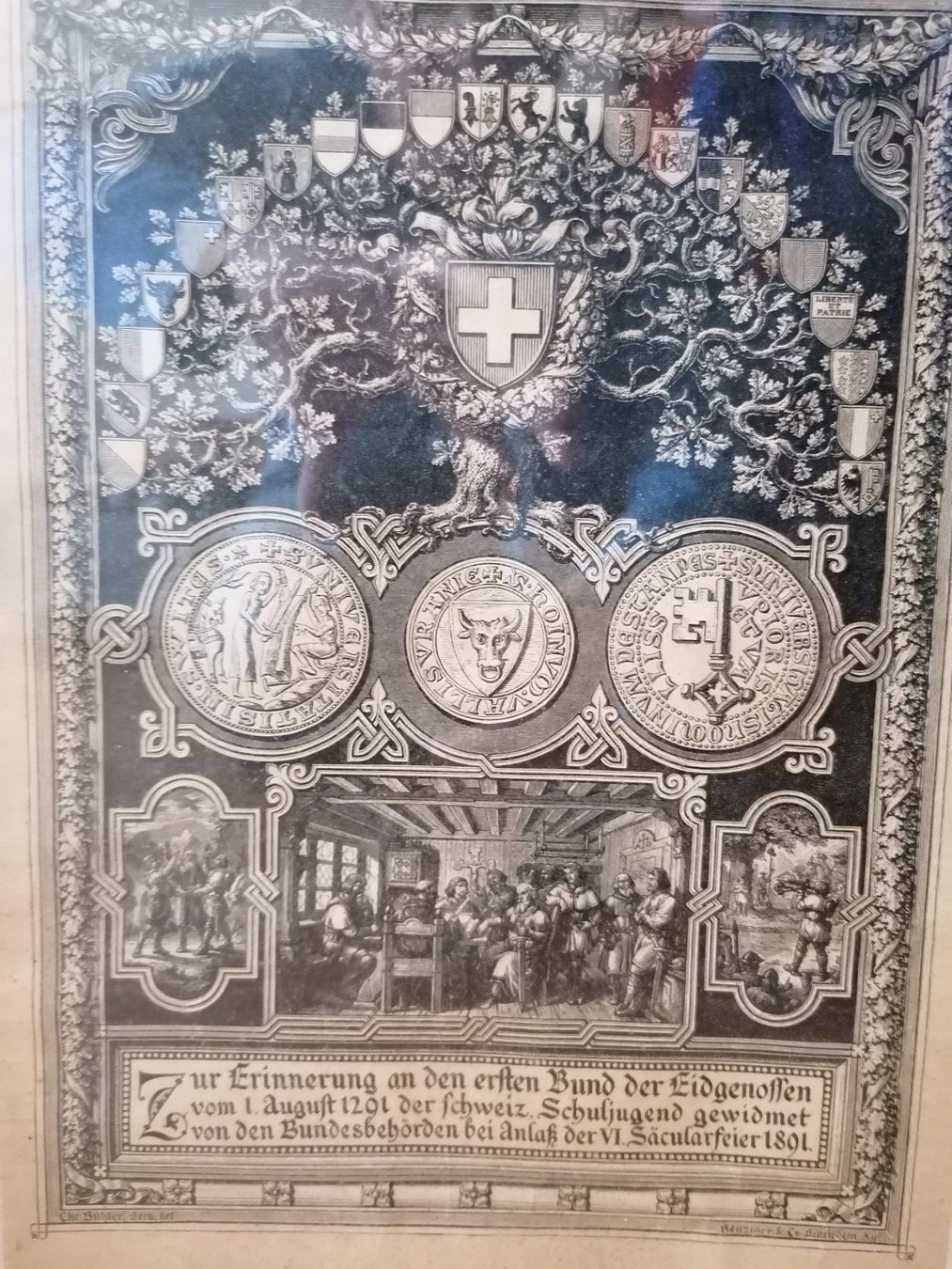 Poster & Bilder: Antikes Bild  *Säcularfeier 1891* – Gebraucht aus Muri AG von goodmood17 1