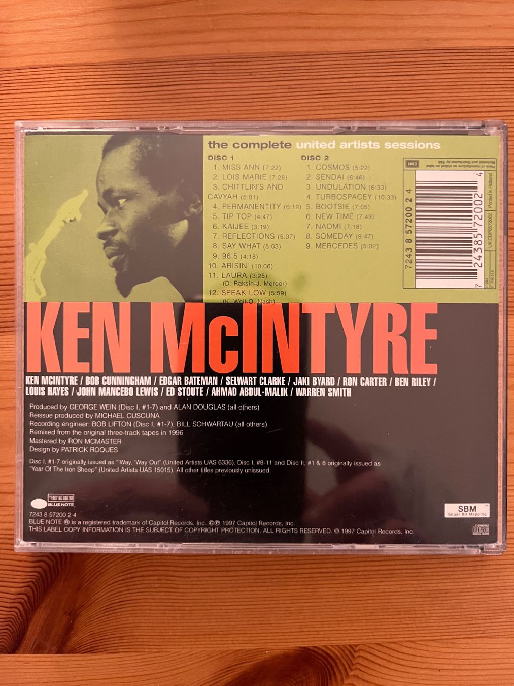 CD: KEN McINTYRE - THE COMPLETE UNITED ARTISTS SESSIONS – Usato da Lausanne venduto da sbar224 1