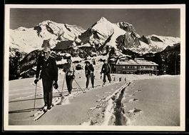 AK Unterwasser, Hotel Iltios mit Säntis und Schafberg, Skilä