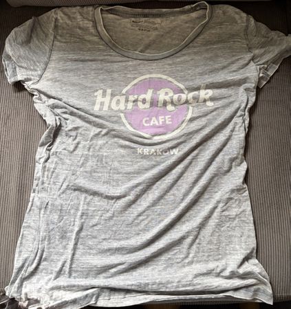 Hard Rock Cafe T-Shirt, Krakau, Grau, Damen, Sommer Sale!