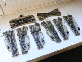 Märklin 8 x Elektro Weiche / Kreuzung H0 M-Gleis