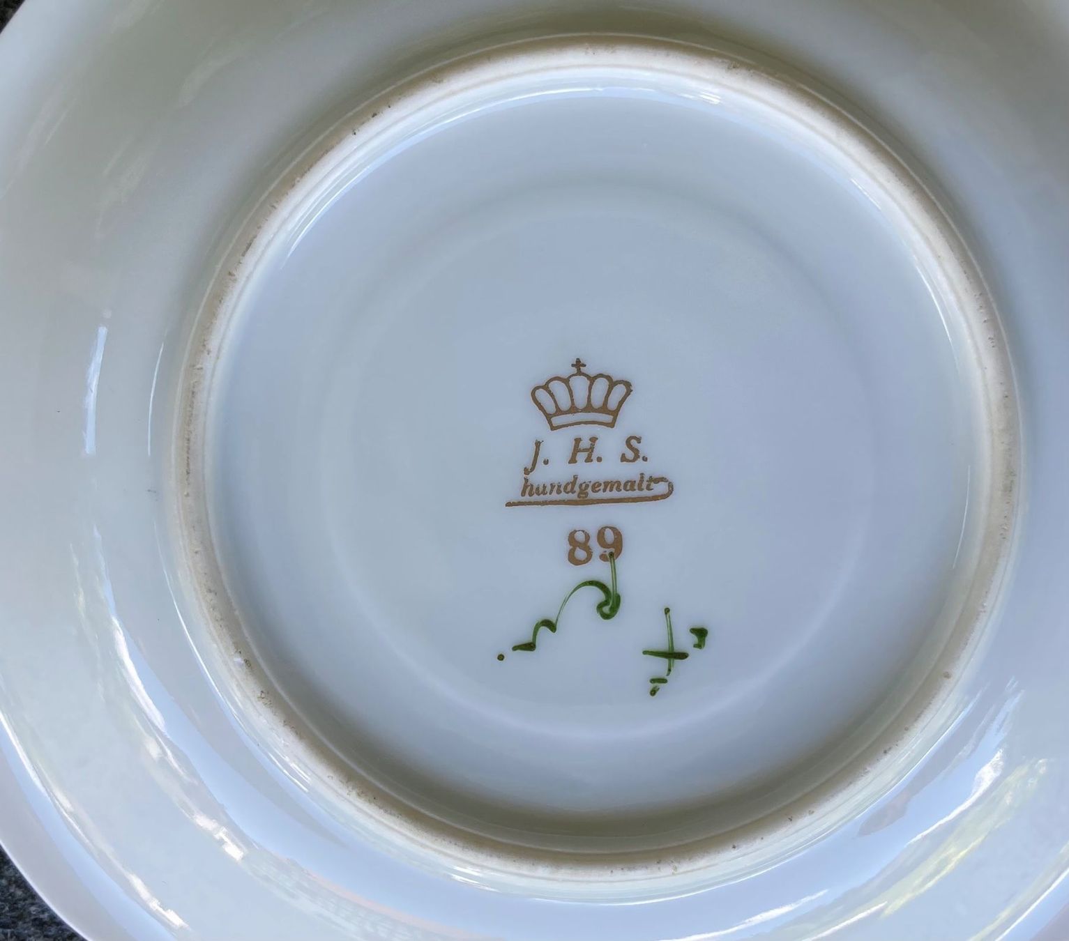 Set di piatti: Antiker Porzellanservice J.H.S. – Usato da oberrieden venduto da gordolino 7