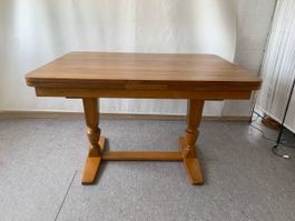 vintage ausziehbarer Tisch aus Holz L 5785