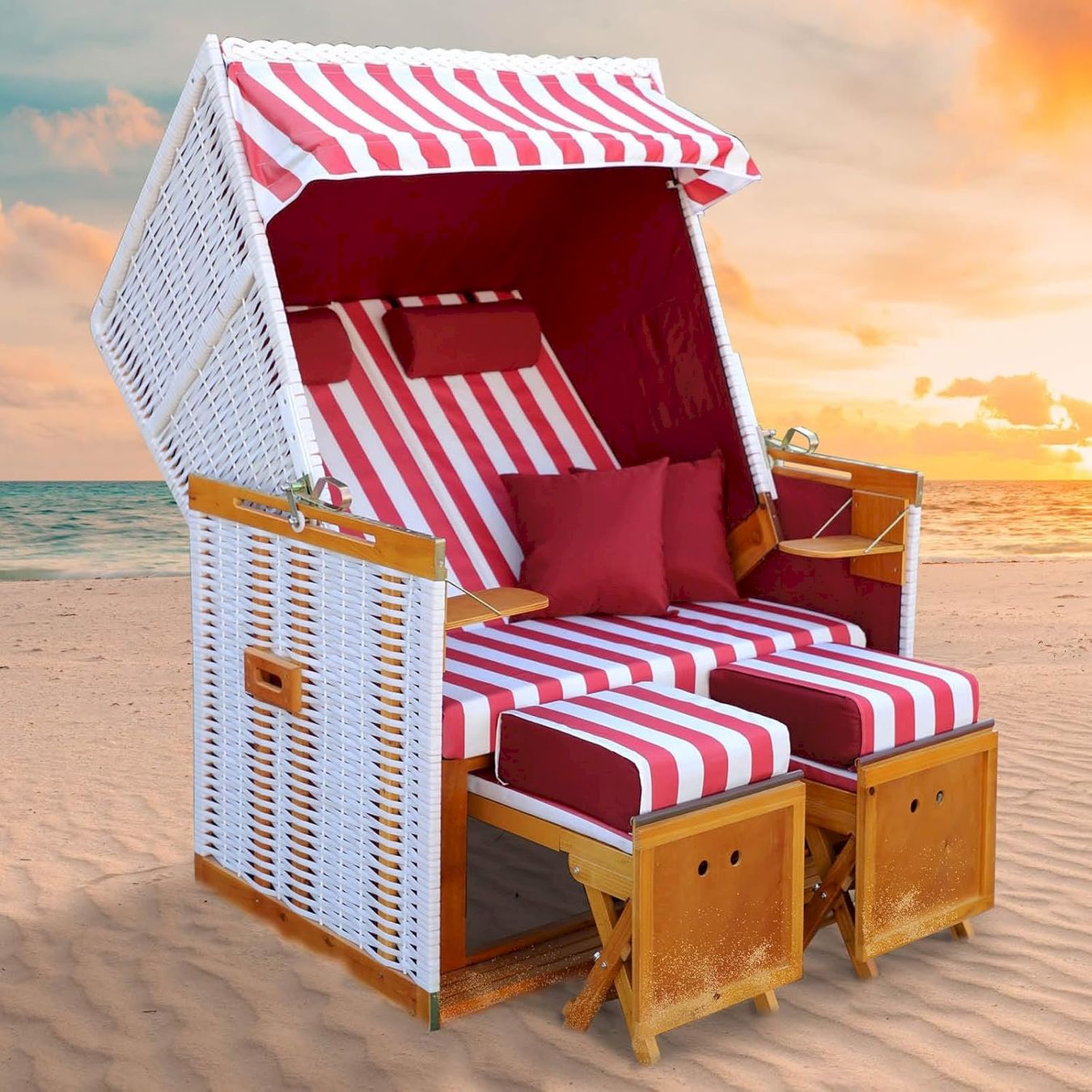 Sedie a sdraio: Strandkorb NORDERNEY DELUXE 120cm – Nuovo e nell'imballaggio originale da Bottighofen venduto da zaap