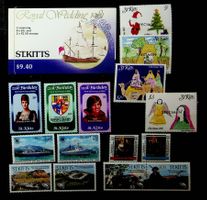 ST KITTS CARNET +  BEAUX TIMBRES NEUFS  1981-1990 / AV32