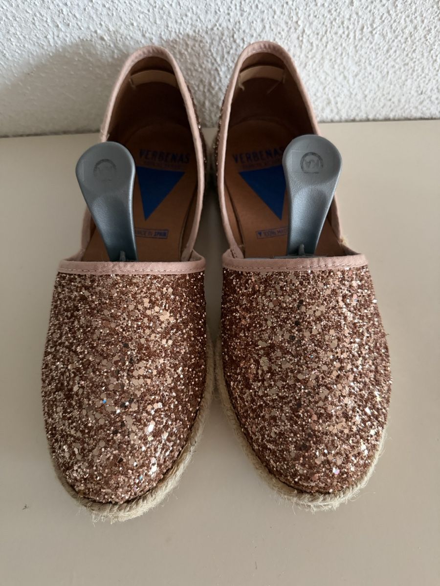 Scarpe da donna: Glitzer Schuhe Rosé Grösse 37 Sommerlich & Schick – Usato da Meggen venduto da O_E