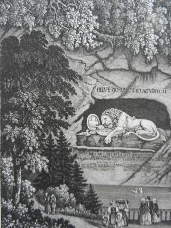 Gravures: Luzern Löwendenkmal – D'occasion à Risch par Rischli15 3