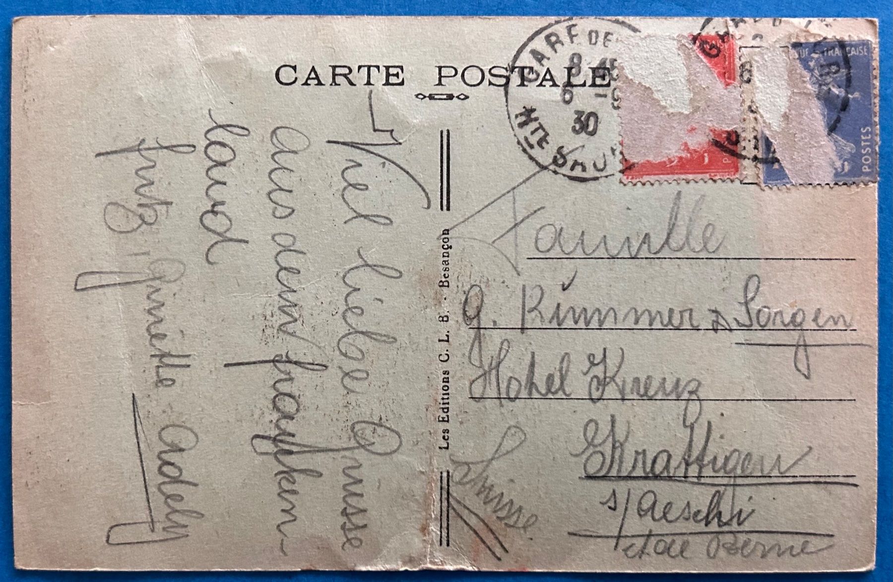 Cartoline postali: Ansichtskarte aus Frankreich – Usato da Spiez venduto da martin-7973 1