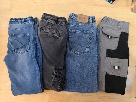 4x Hose Gr. 146, gebraucht, guter Zustand