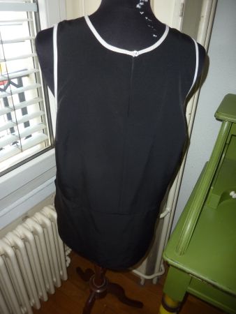 blouse d'été noir blanc L marque RALPH LAUREN femme