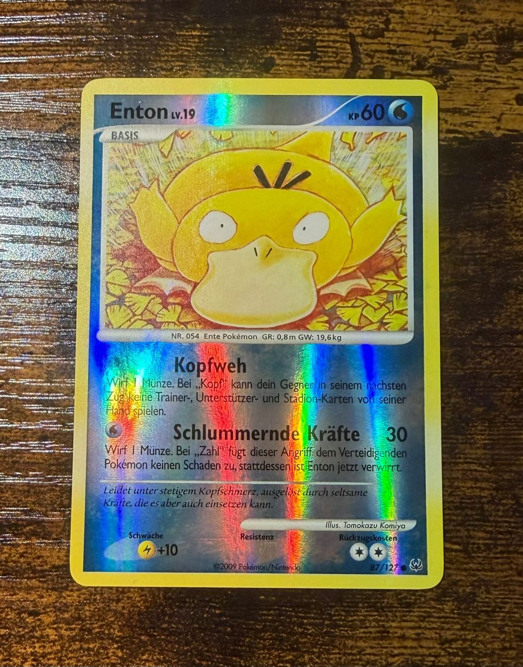 Pokémon Sammelbilder & Trading cards: Enton Reverse Holo 87 – Gebraucht aus Zürich von PEACECOCOON