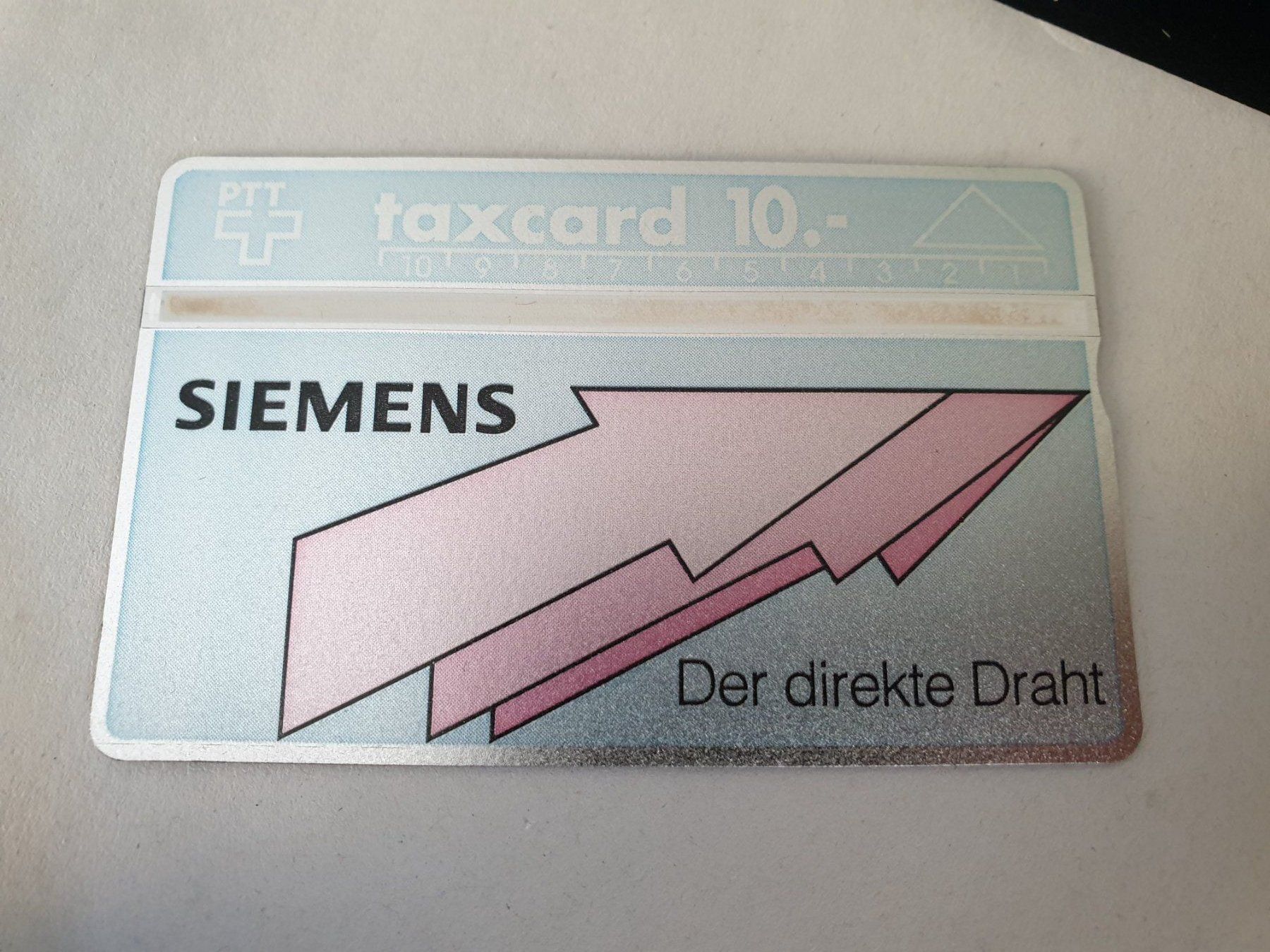 Telefon- & Taxkarten: Siemens 110E ungebr – Gebraucht aus Rain von chesz