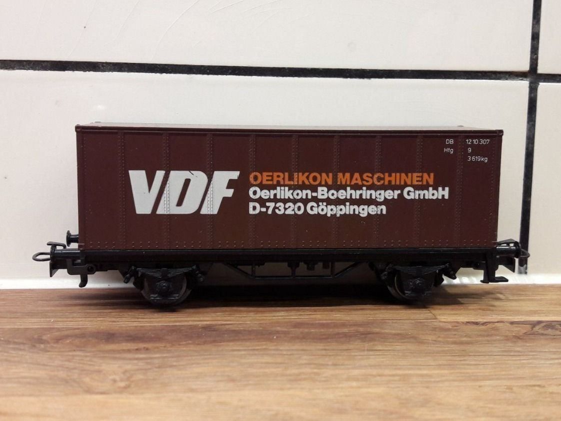 Märklin Modellini di ferrovie: Märklin HO AC : DB wagon container "VDF" – Usato da Buttes venduto da Cafe2005 4