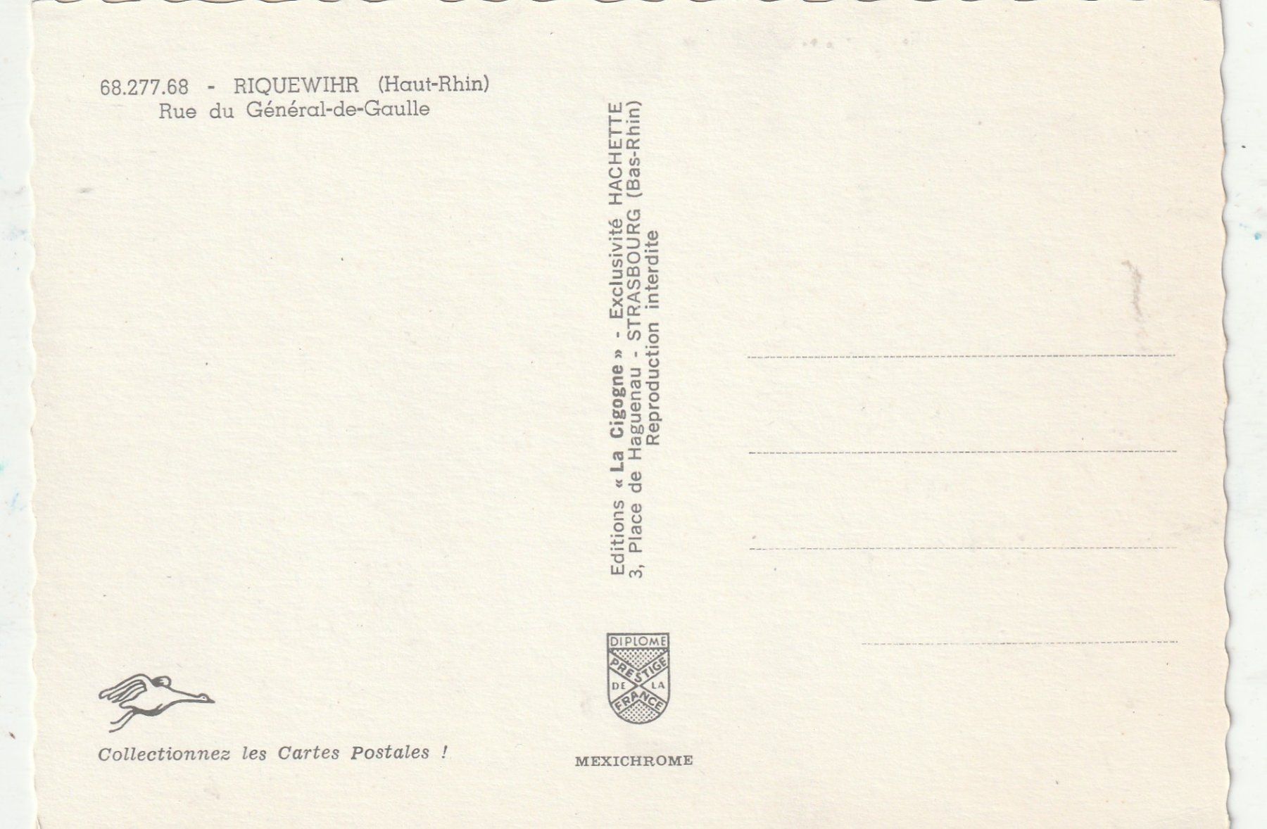 Cartes postales: Haut Rhin – D'occasion à Lumbrein par made02 1