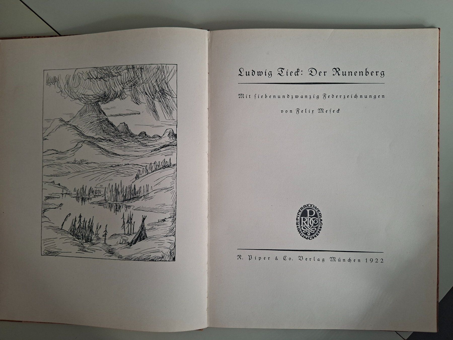 Libri: Ludwig Tiek Runenberg,Bildband 1922 – Usato da Zweidlen venduto da zah_b2hj