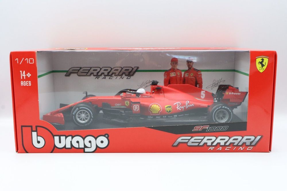 BBURAGO 1/18 - FERRARI F1 SF1000 2020 - VETTEL (S. VETTEL) 16808V